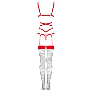 Livco Corsetti Fashion Thiara LC 20213 jarretelhemd-set rood Livco Corsetti Fashion Thiara LC 20213 jarretelhemd-set rood - Afbeelding 7