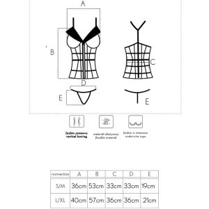 Livco Corsetti Fashion Korset-Set met String Laura LC 20215 Livco Corsetti Fashion Korset-Set met String Laura LC 20215 - Afbeelding 6