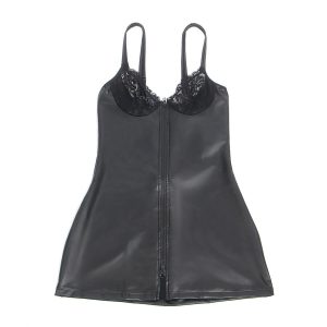 Subblime Lederkleid met rits en kant zwart Subblime Lederkleid met rits en kant zwart - Afbeelding 5