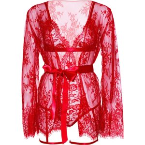 Leg Avenue Teddy- en ochtendjas-set rood Leg Avenue Teddy- en ochtendjas-set rood - Afbeelding 7