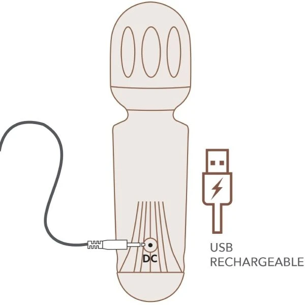 Rocks-off Mini-Toverstaf Vibrator met 16 functies