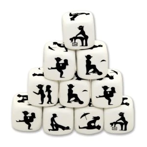 Diablo Picante Dice Set White Posing Dice