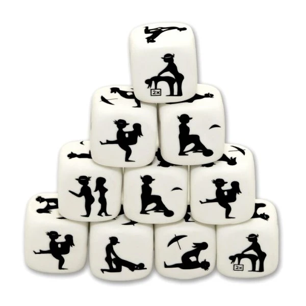 Diablo Picante Dobbelsteenset Witte Posing-Dobbelstenen