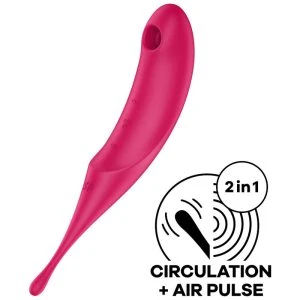 Satisfyer Twirling Pro Air-Pulse-Vibrator met drukgolven en vibratie