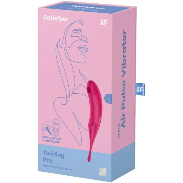 Satisfyer Twirling Pro Air-Pulse-Vibrator met drukgolven en vibratie