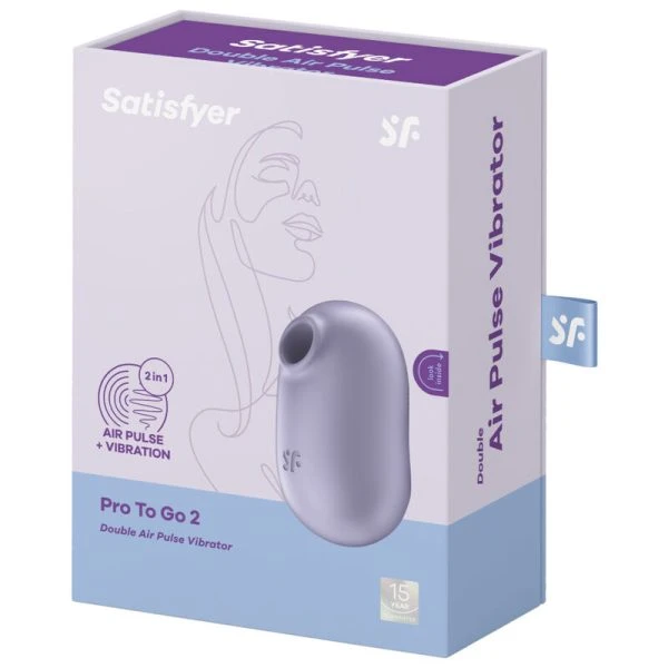 Satisfyer Pro To Go 2 opgelegvibrator met luchtimpulsen Satisfyer Pro To Go 2 opgelegvibrator met luchtimpulsen