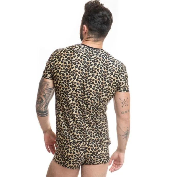 Anais Luxury Lingerie Herren-Shirt Mercury met Animal-Print