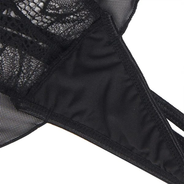 Subblime Teddy Neckholder Spitze Bare Back Schwarz