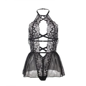 Subblime Teddy Neckholder Spitze Bare Back Schwarz Subblime Teddy Neckholder Spitze Bare Back Schwarz - Afbeelding 5
