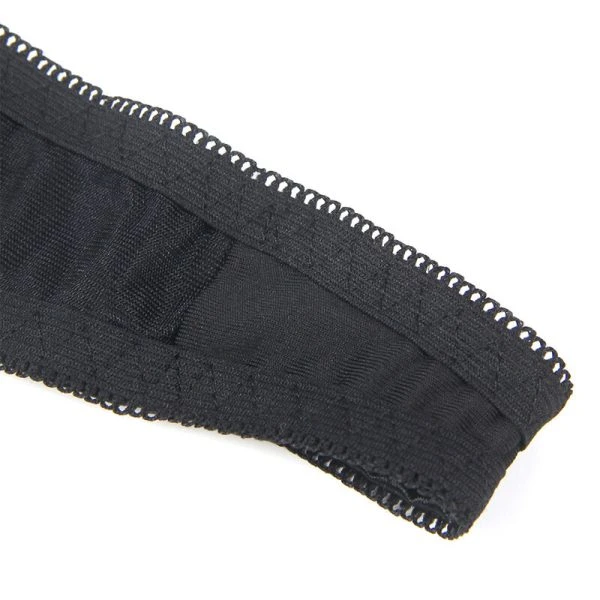 Subblime BH-set met zwarte strik, open cup, S/M