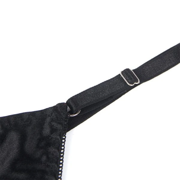 Subblime BH-set met zwarte strik, open cup, S/M