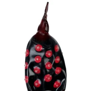 Condomerie Nieuwheidscondoom handbeschilderd zwarte fakir XL