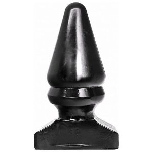 All Black Anaalplug van PVC met kegelvorm All Black Anaalplug van PVC met kegelvorm - Afbeelding 2