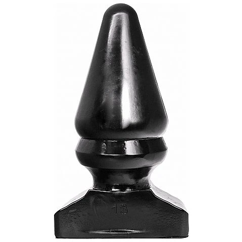 All Black Anaalplug van PVC met kegelvorm All Black Anaalplug van PVC met kegelvorm