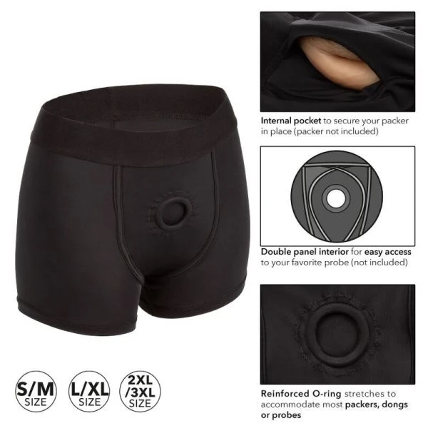 Calexotics Strap-On-Geschirr im Boxer-Stil S/M