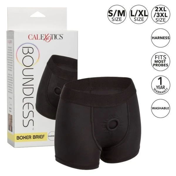 Calexotics Strap-On-Geschirr im Boxer-Stil S/M