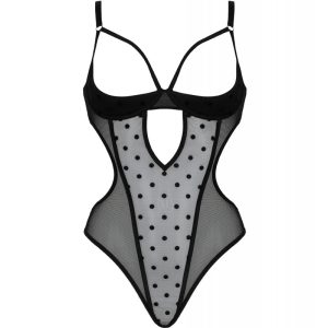 Passion Marina Body met beugels en cut-outs Zwart Passion Marina Body met beugels en cut-outs Zwart - Afbeelding 3