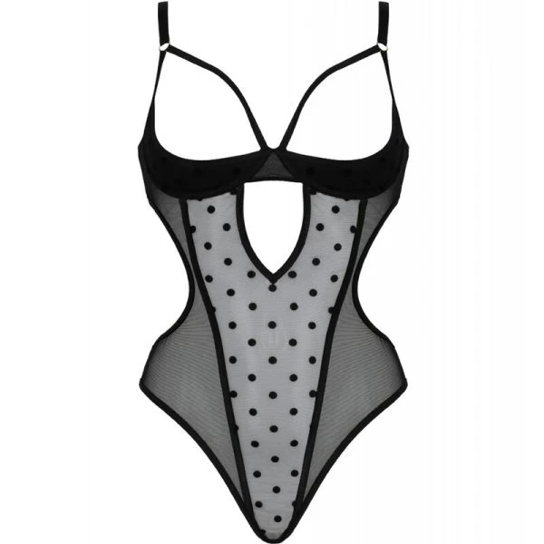 Passion Marina Body met beugels en cut-outs Zwart Passion Marina Body met beugels en cut-outs Zwart