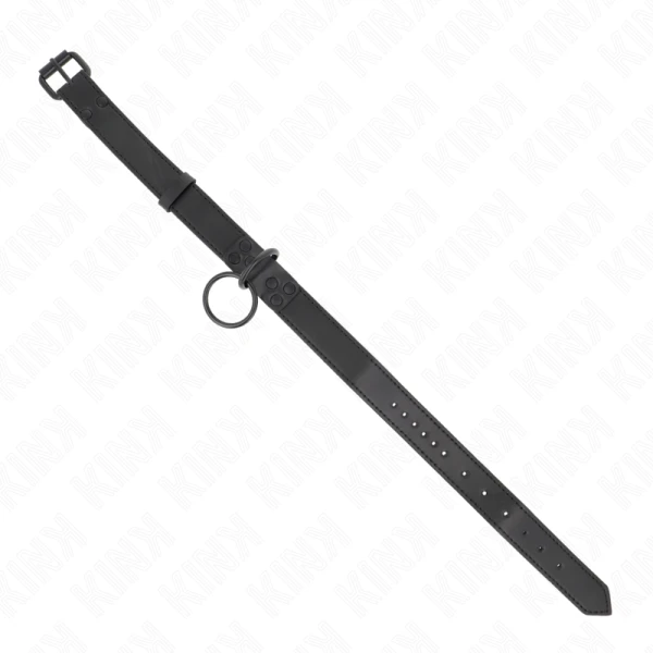 Kink Linnenhalsband met riem voor BDSM-controle, verstelbaar, donker Kink Linnenhalsband met riem voor BDSM-controle, verstelbaar, donker
