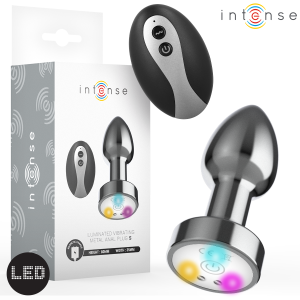 Intense Anale plug van metaal met LED en afstandsbediening maat S Intense Anale plug van metaal met LED en afstandsbediening maat S - Afbeelding 1
