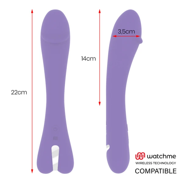 Mr. Boss Enzo Vibrator met Watchme-afstandsbediening, 22 cm lengte