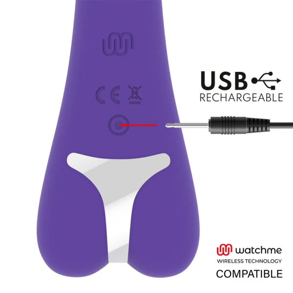 Mr. Boss Enzo Vibrator met Watchme-afstandsbediening, 22 cm lengte