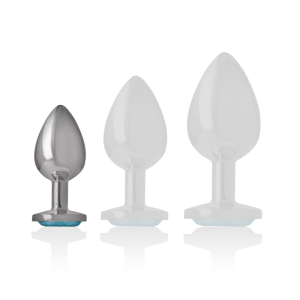 Intense anaalplug met blauw hartjuweel van metaal, maat S Intense anaalplug met blauw hartjuweel van metaal, maat S - Afbeelding 5