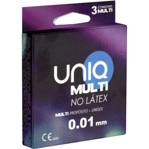 Uniq Latexfreie Kondome Multi 3er-Pack, klar Uniq Latexfreie Kondome Multi 3er-Pack, klar - Afbeelding 1