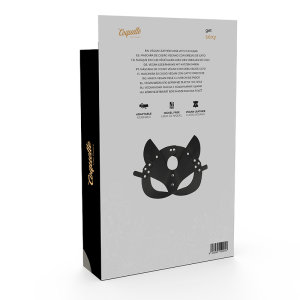 Coquette Chic Desire Vegan Leren Masker met Kattenoren voor Fetishspelletjes Coquette Chic Desire Vegan Leren Masker met Kattenoren voor Fetishspelletjes - Afbeelding 6