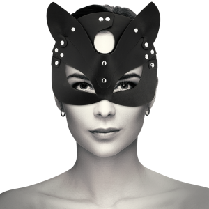 Coquette Chic Desire Vegan Leren Masker met Kattenoren voor Fetishspelletjes Coquette Chic Desire Vegan Leren Masker met Kattenoren voor Fetishspelletjes - Afbeelding 2