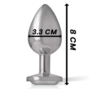 Intense Analplug mit Silberkristall aus Metall, Größe M Intense Analplug mit Silberkristall aus Metall, Größe M – Bild 6