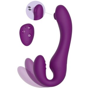 Xocoon Strapless Strap-on Vibrator met Afstandsbediening, 2-in-1, Paars Xocoon Strapless Strap-on Vibrator met Afstandsbediening, 2-in-1, Paars - Afbeelding 8