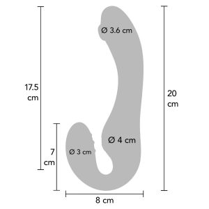 Xocoon Strapless Strap-on Vibrator met Afstandsbediening, 2-in-1, Paars Xocoon Strapless Strap-on Vibrator met Afstandsbediening, 2-in-1, Paars - Afbeelding 15