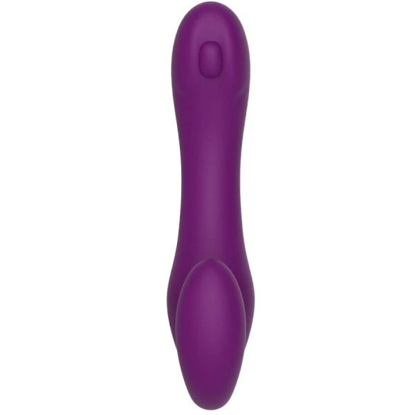 Xocoon Strapless Strap-on Vibrator met Afstandsbediening, 2-in-1, Paars