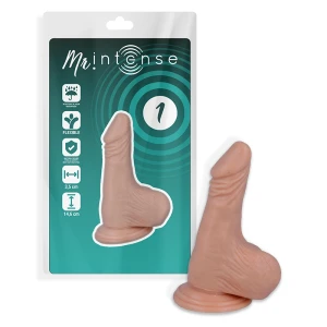 Mr. Intense Realistic Dildo with Suction Cup Made of Rubber and PVC in Natural Color