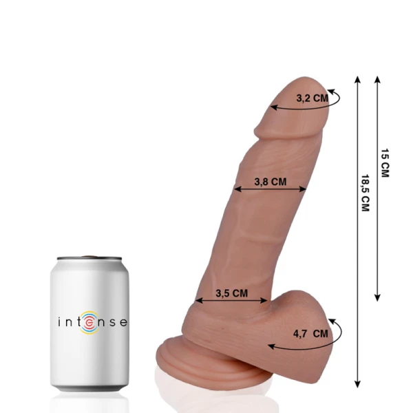 Mr. Intense Realistische Dildo 18,5 x 3,8 cm met zuignap
