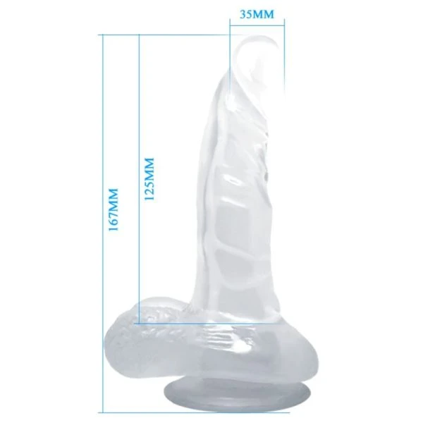 Baile Realistischer Dildo mit Saugnapf und Hoden, 16,7 cm Baile Realistischer Dildo mit Saugnapf und Hoden, 16,7 cm