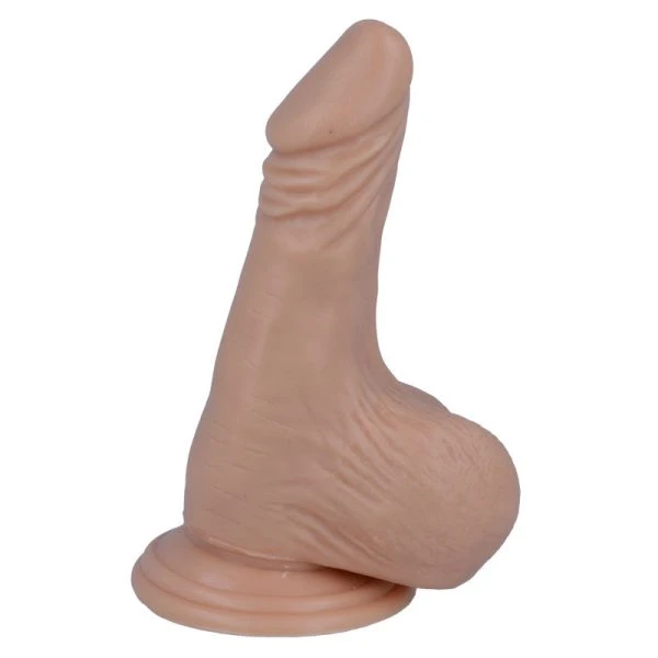 Mr. Intense Realistische Dildo met Zuignap van Rubber en PVC in Natuurkleur