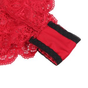 Subblime nachthemd met slipje van zijde en kant Rood S/M Subblime nachthemd met slipje van zijde en kant Rood S/M - Afbeelding 14