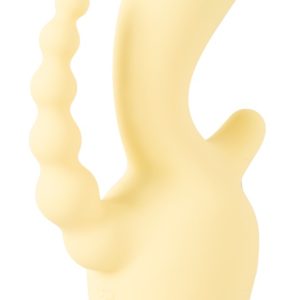 Cuties Mini Triple Vibrator gelb – Vagina, Klitoris & Anus gleichzeitig – Bild 5