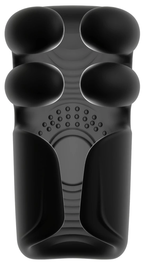 Rebel Masturbator mit Pulsation, Vibration und Greifmassage, Silikon, schwarz Rebel Masturbator mit Pulsation, Vibration und Greifmassage, Silikon, schwarz