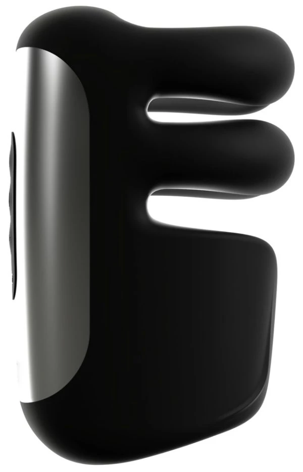 Rebel Masturbator mit Pulsation, Vibration und Greifmassage, Silikon, schwarz Rebel Masturbator mit Pulsation, Vibration und Greifmassage, Silikon, schwarz