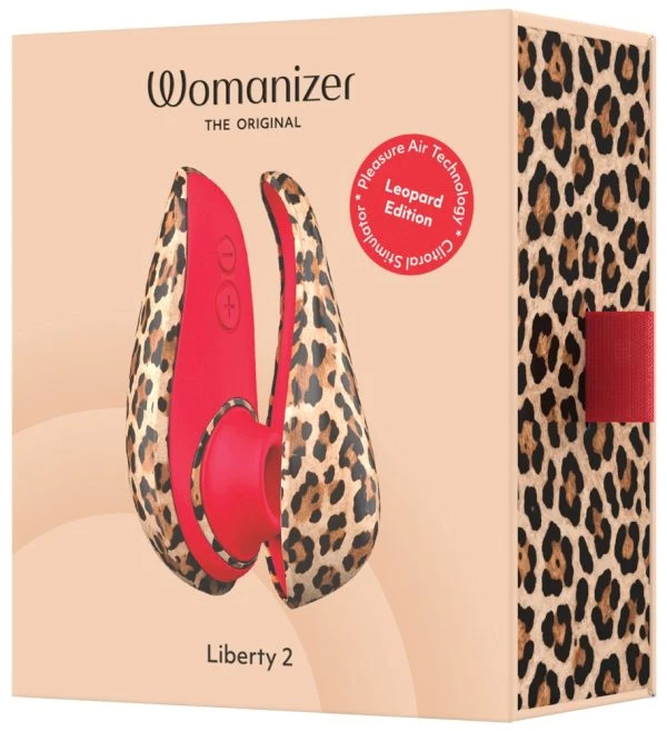 54098960000_verp.jpg Womanizer Liberty 2 Leopard Pulsator met Pleasure Air Technologie, bruin
