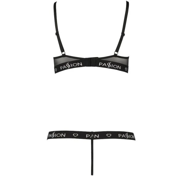 Passion Kyouka Set tweedelig open beha en tanga L/XL zwart