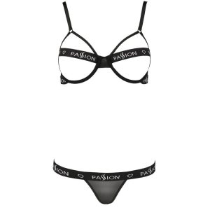 Passion Kyouka Set tweedelig open beha en tanga L/XL zwart Passion Kyouka Set tweedelig open beha en tanga L/XL zwart - Afbeelding 4