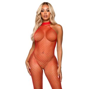 Leg Avenue Netz-Bodystocking Frivole Racerback rot Unisize Leg Avenue Netz-Bodystocking Frivole Racerback rot Unisize – Bild 1