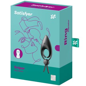 Satisfyer Sniper ringvibrator van siliconen met verstelbare lus zwart Satisfyer Sniper ringvibrator van siliconen met verstelbare lus zwart - Afbeelding 3