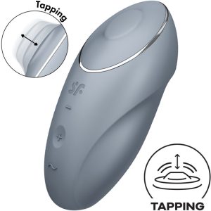 Satisfyer Tap & Climax 1 Auflegevibrator mit Klopffunktion grau – Bild 4