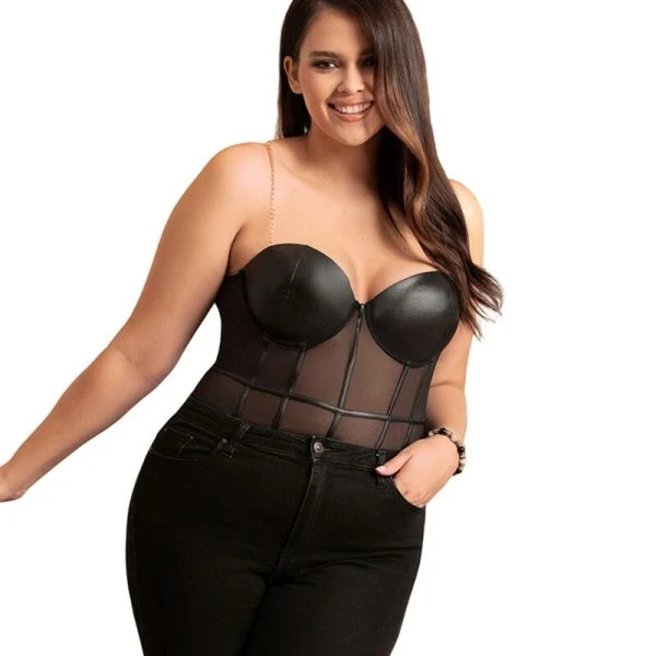 Subblime Body met ketting-bretels en beugels L/XL