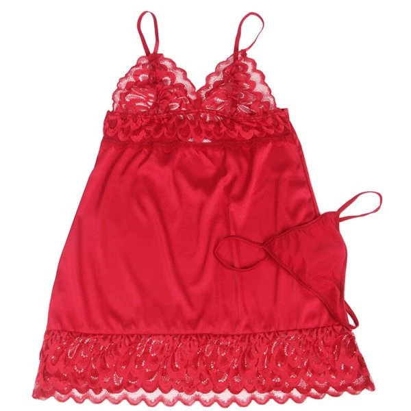Subblime Babydoll met rood kant L/XL Subblime Babydoll met rood kant L/XL